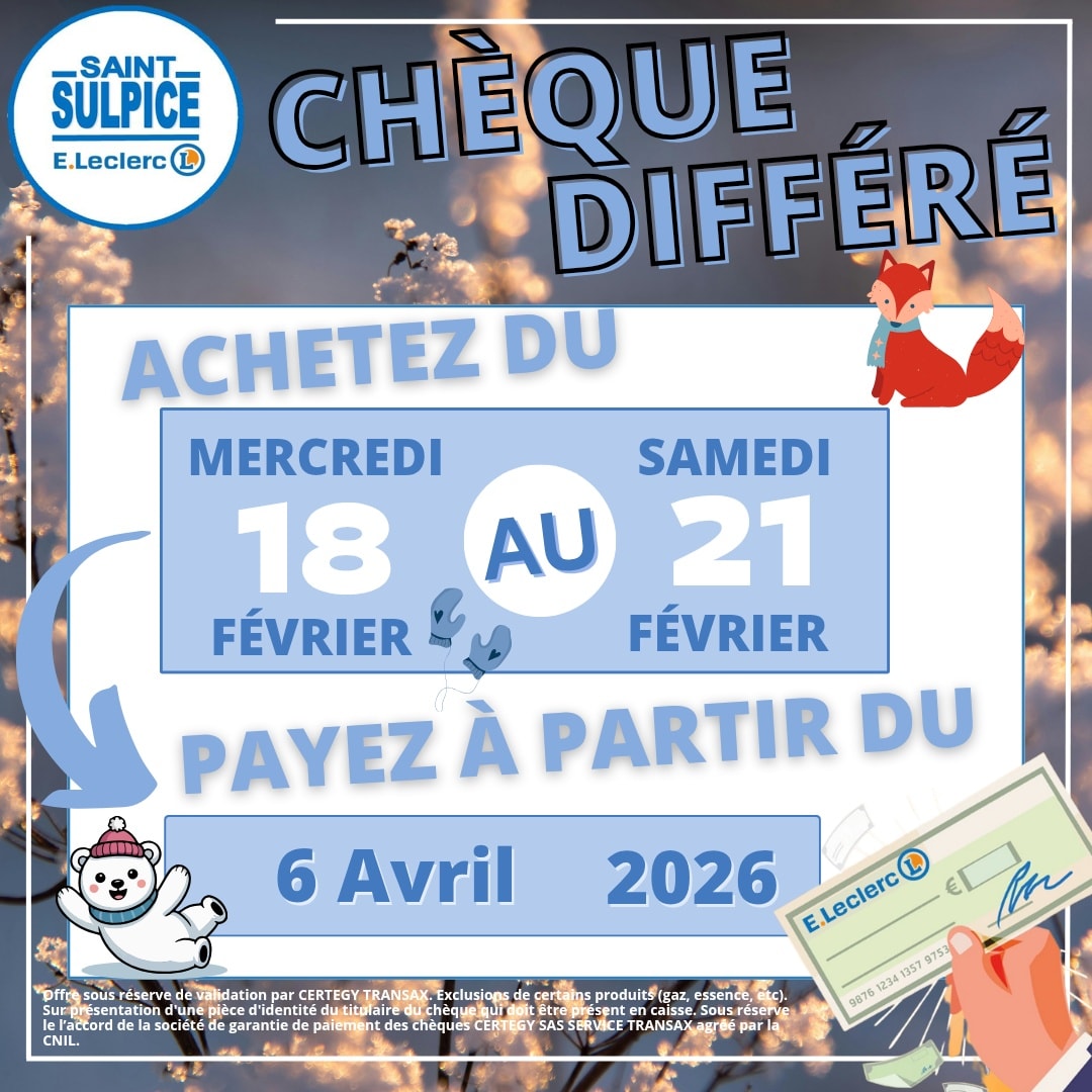 E.Leclerc Saint-Sulpice added a... - E.Leclerc Saint-Sulpice