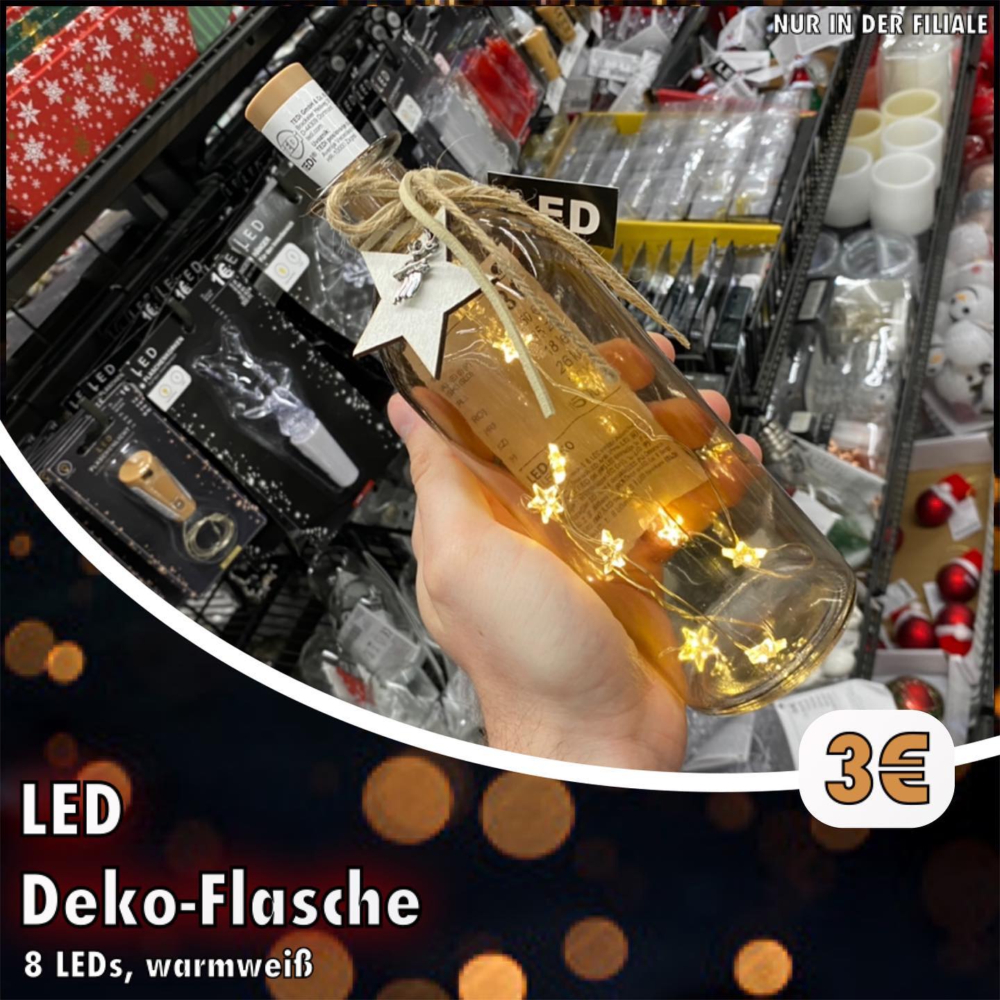 Besonders in der dunklen Jahreszeit eine stilvolle Deko-Ergänzung. ✨ • • • #home #led #lights #zuhause #warmweiß #homedecoration #ledlights #romantic # tedi #dekoideen