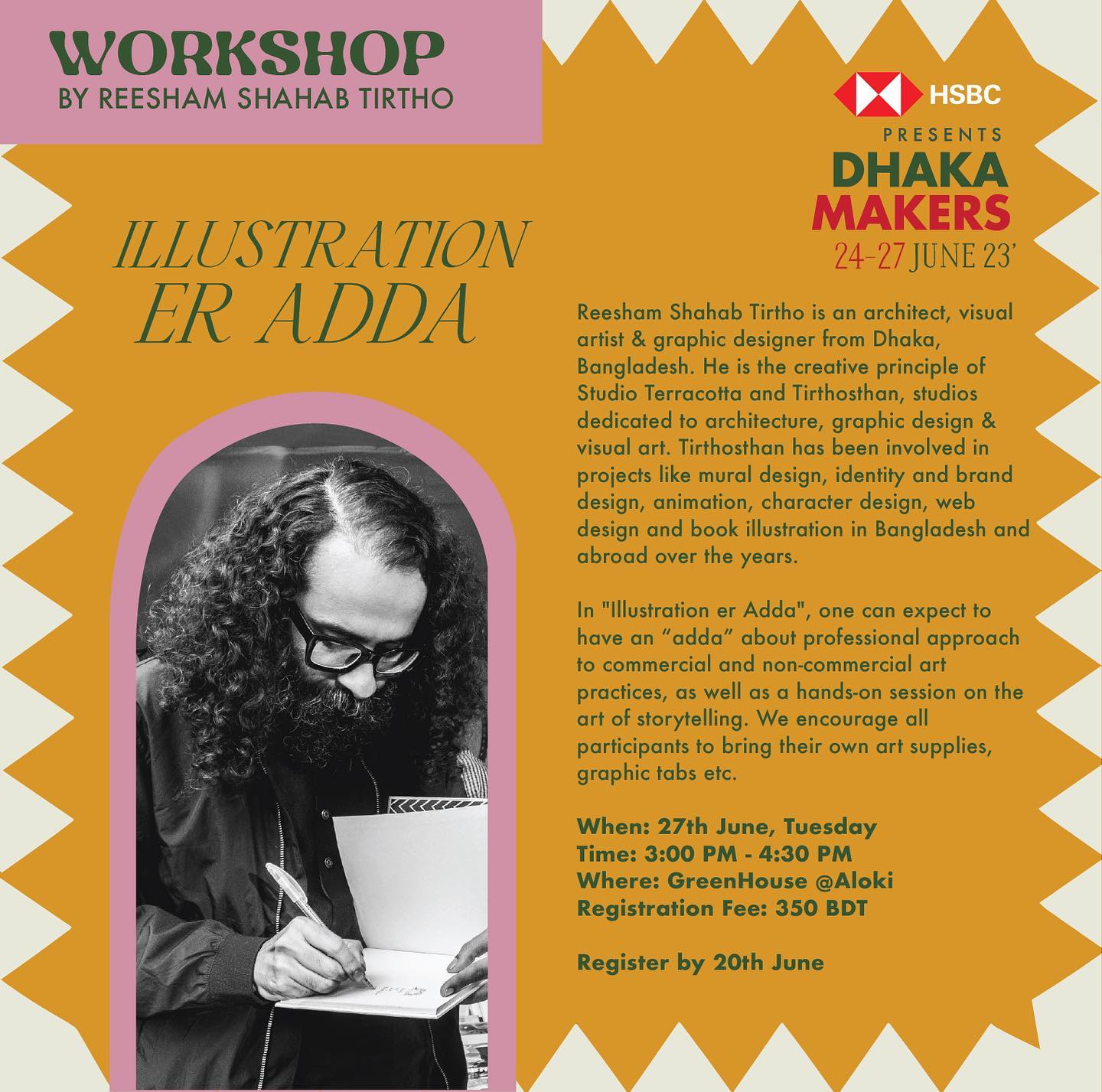 Dhaka Makers - 🖌️ “Illustration er Adda” with Reesham...