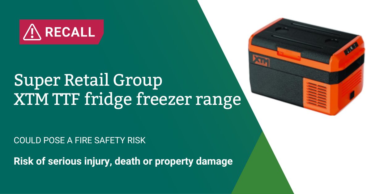 ACCC - If you own an XTM TTF fridge freezer from BCF or Supercheap