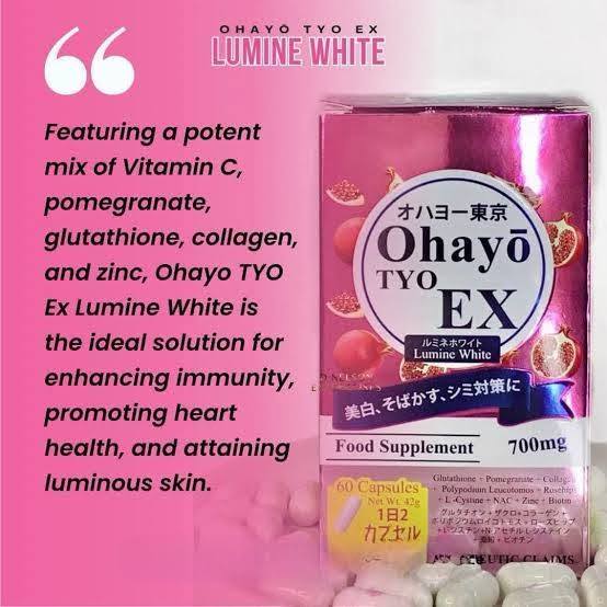 ohayo glutathione review Tyo Ex Lumine White 700mg for brighter, healthier skin Sleep Size:Crystal Gel IV Therapy & Vitamin