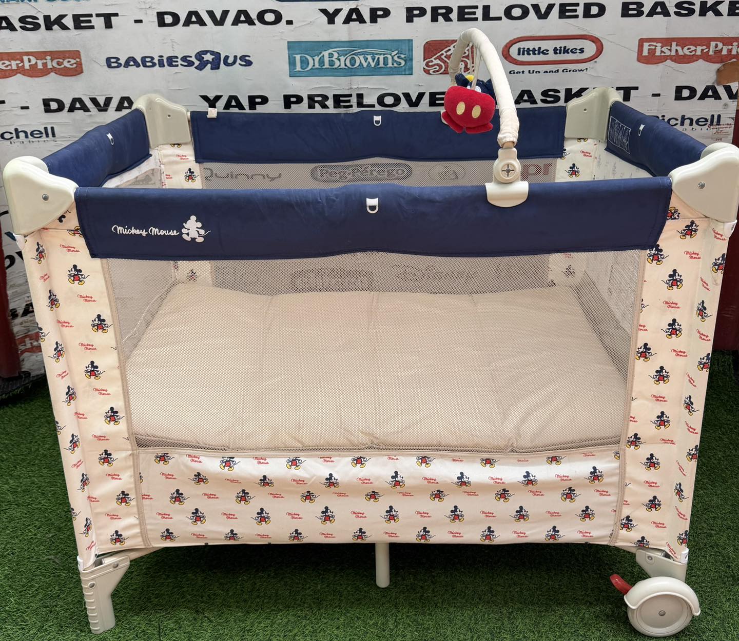Katoji Mickey Mouse playpen and travel crib. (4,500php) This 