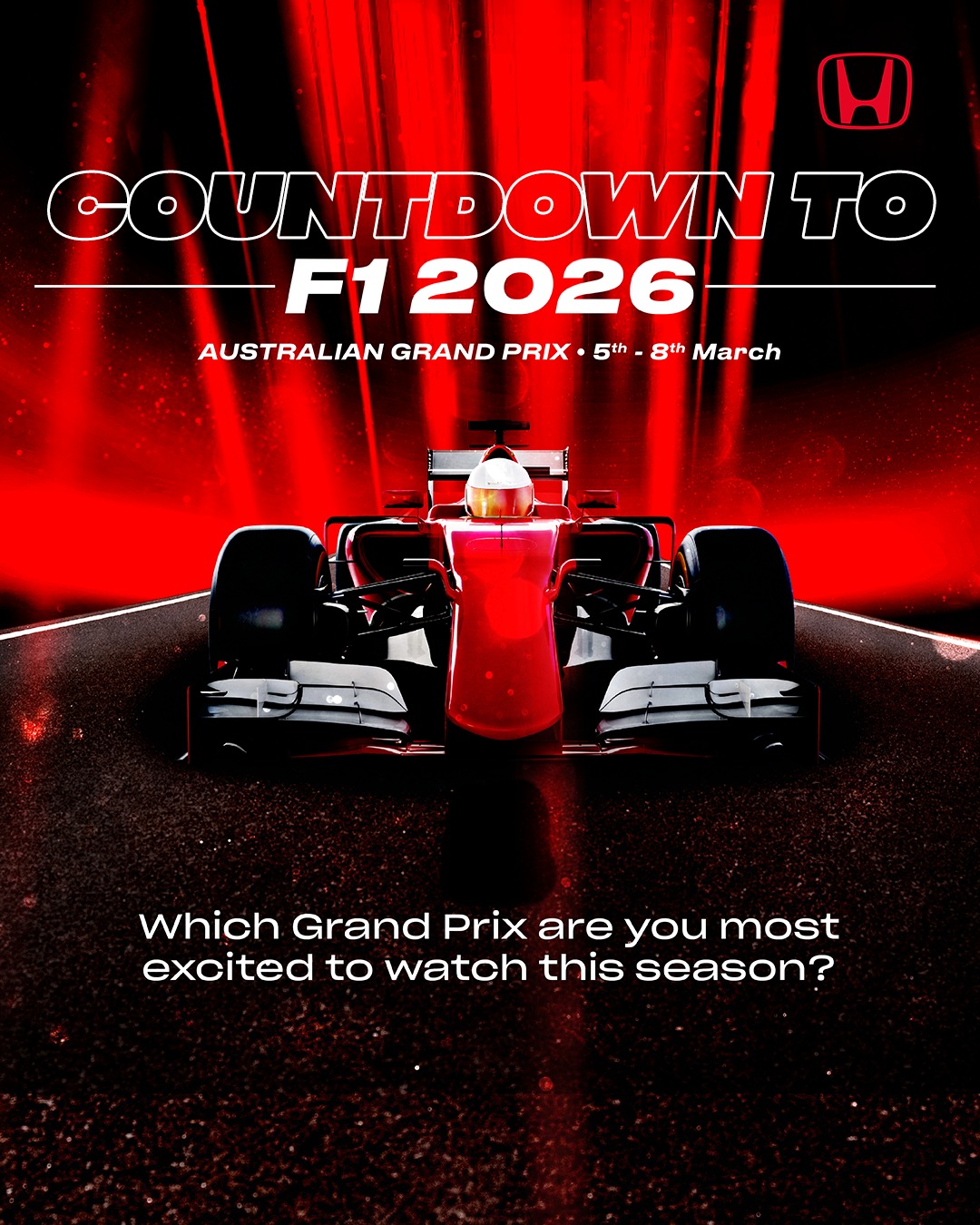 Honda SA - The countdown is on! Honda-powered F1 cars are... | Facebook