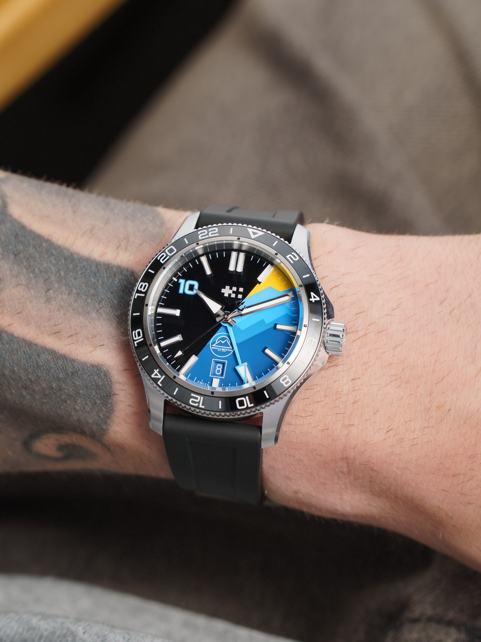 One club. Two-tone dial. Completely bespoke. Created for the