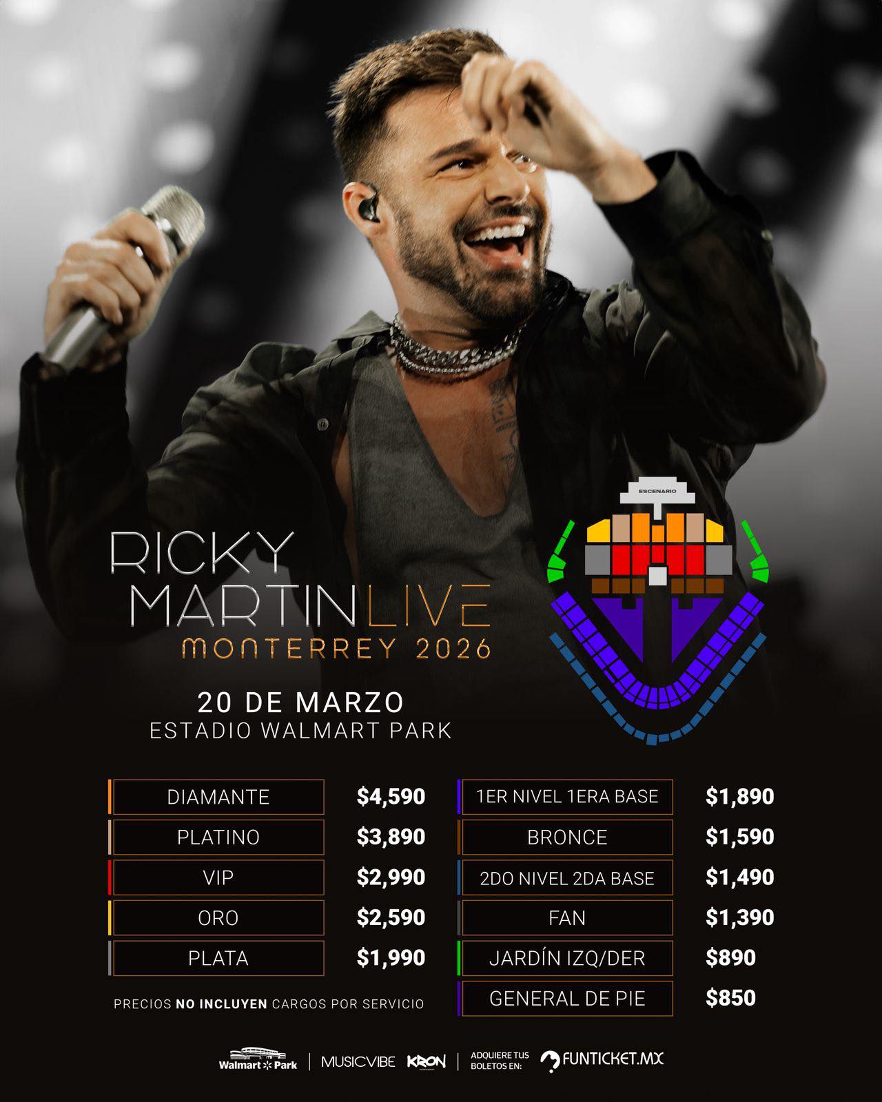 ETICS Live - 💲| Ricky Martin: Precios y localidades Te... | Facebook