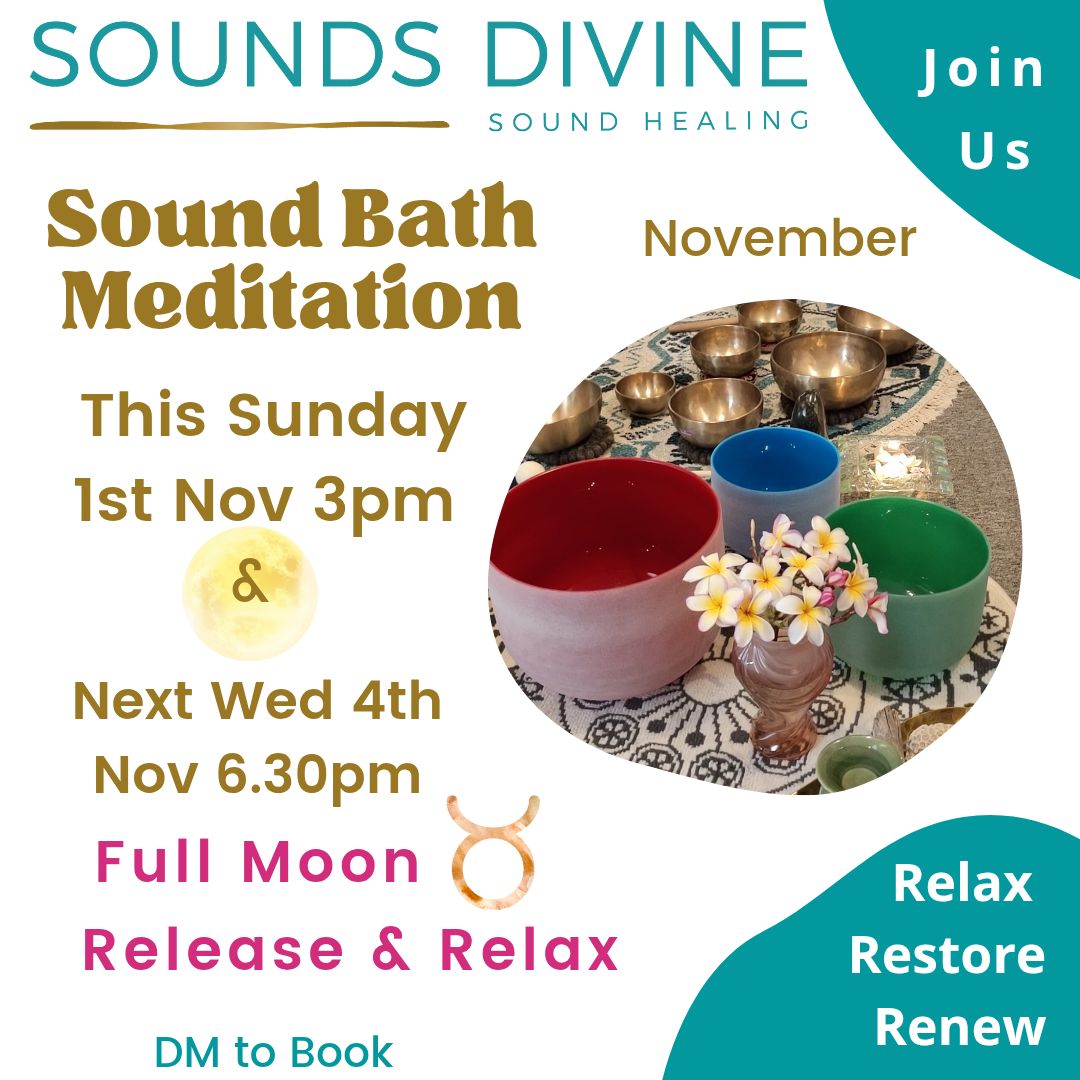 Soundbath Meditation this Sun 1st Nov 3pm | Facebook