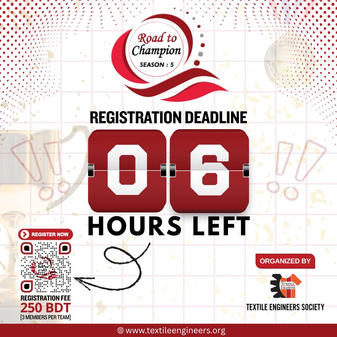 Textile - Only 6 hours Left! The countdown is on.Don’t miss your chance ...