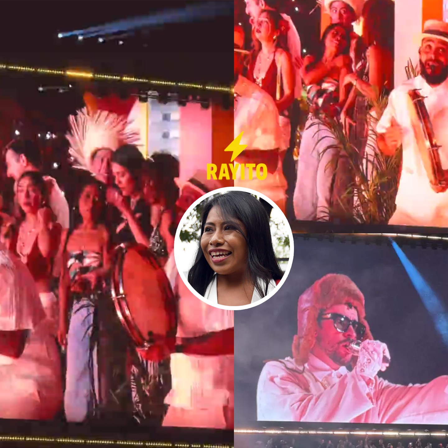 Rayito - YALITZIA APARICIO DISFRUTA CONCIERTO DE BAD BUNNY EN “LA ...