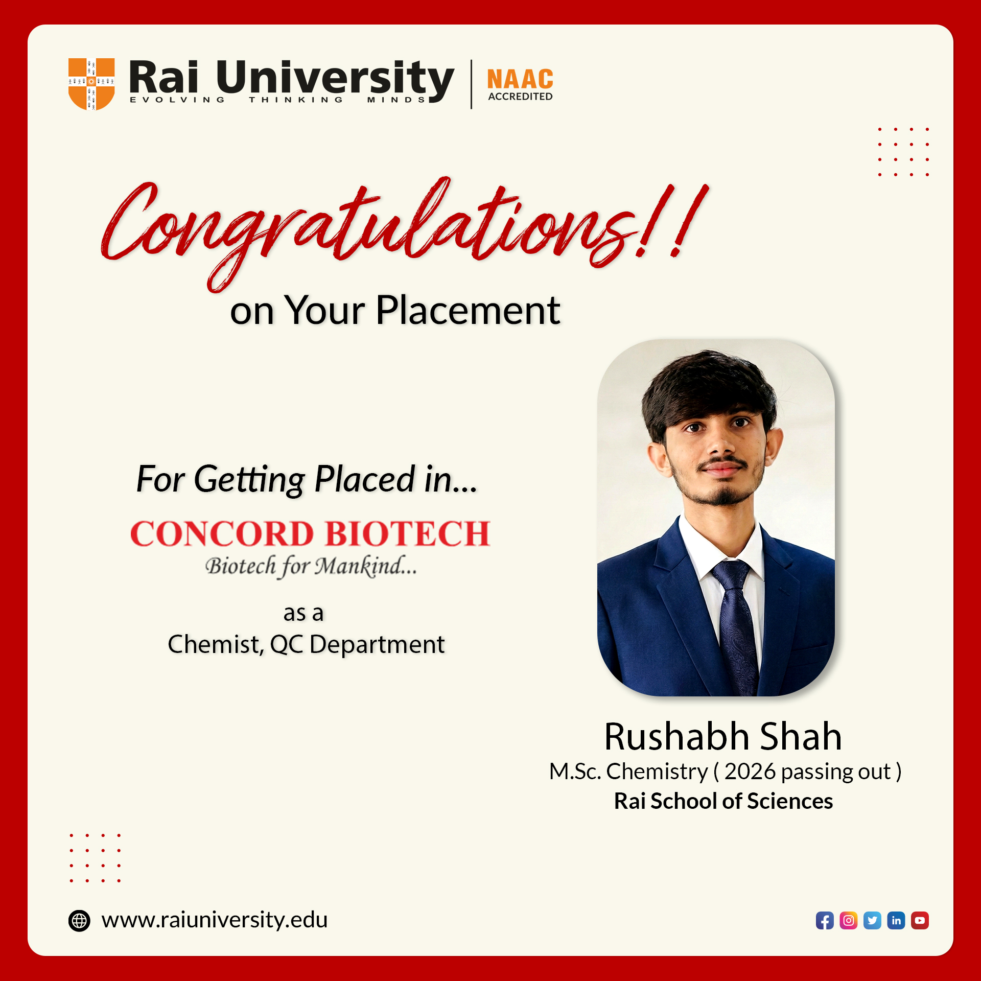 We are delighted to announce... - Rai University,Ahmedabad | Facebook