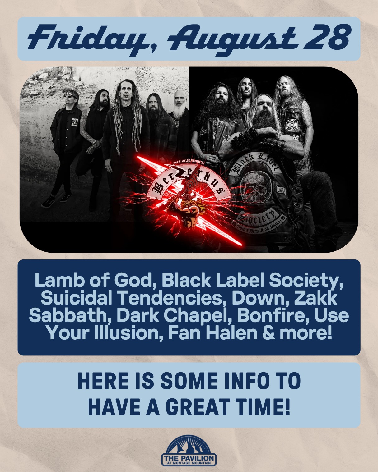 Joining us for Berzerkus Festival this Friday? Here's what you
