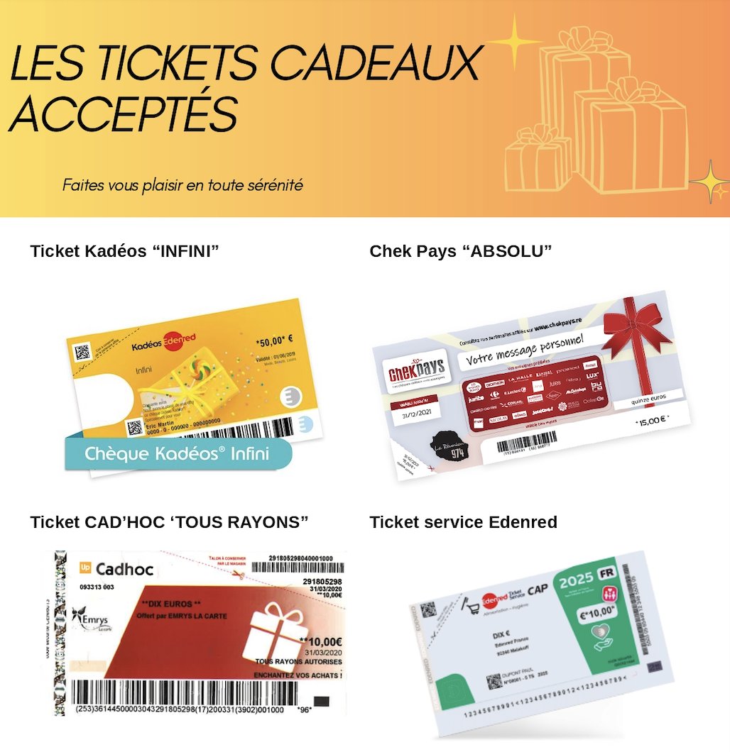 Ticket Kadeos Infini Liste Magasin