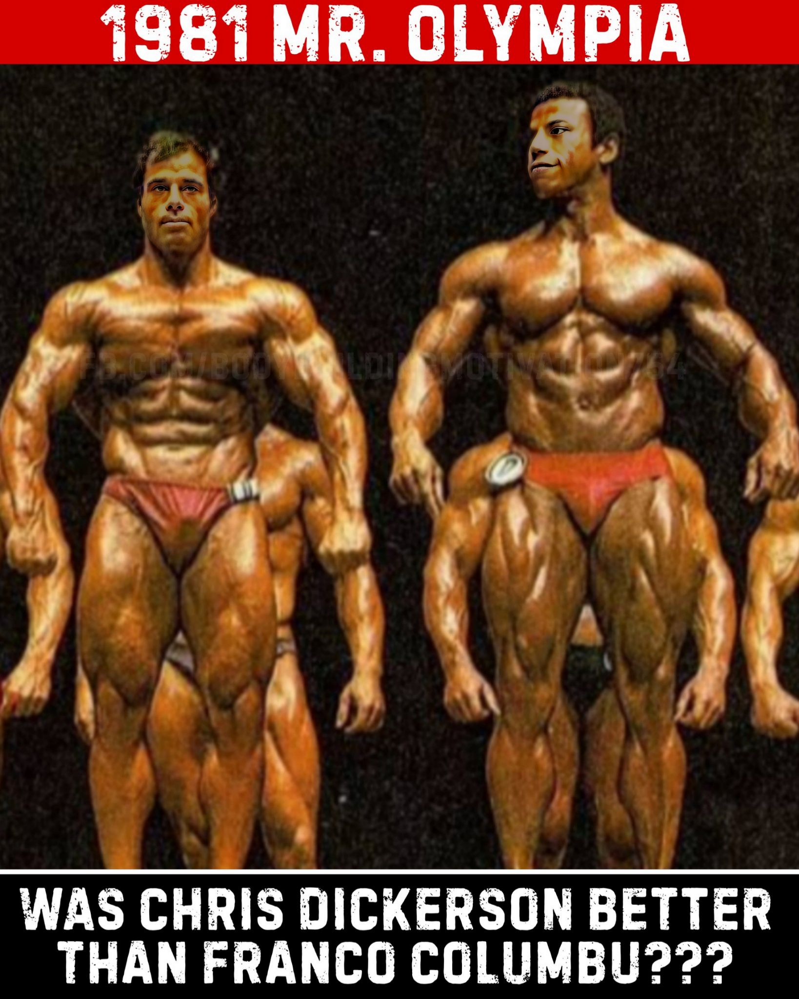 Here's the legendary Franco Columbu on the night that he won his second Mr. Olympia title in 1981