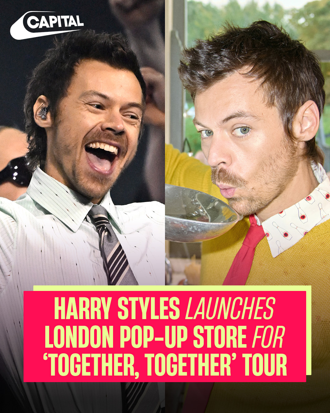 The merch menu for Seattle's Harry Styles #KATTDO pop up