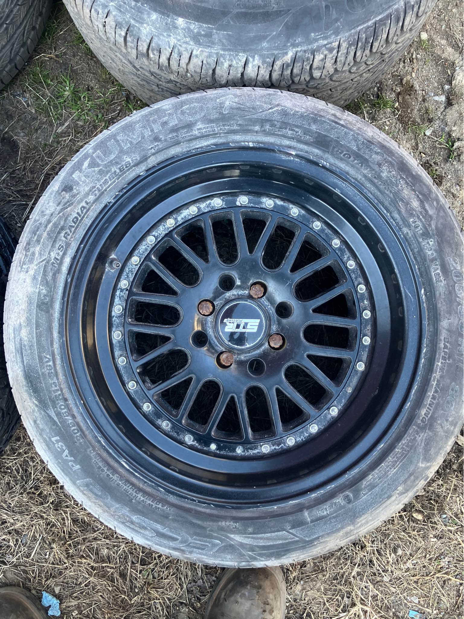 Str racing rims Honda civic 205/50r15 - Car Wheels, Tires & Parts ...