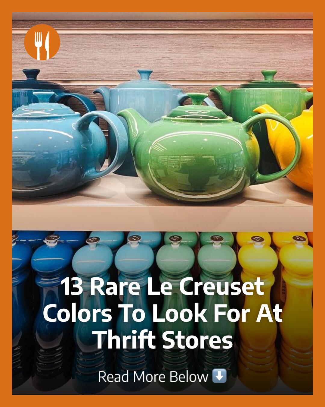 Rare Le Creuset colors to look out for include indigo, kiwi, coral
