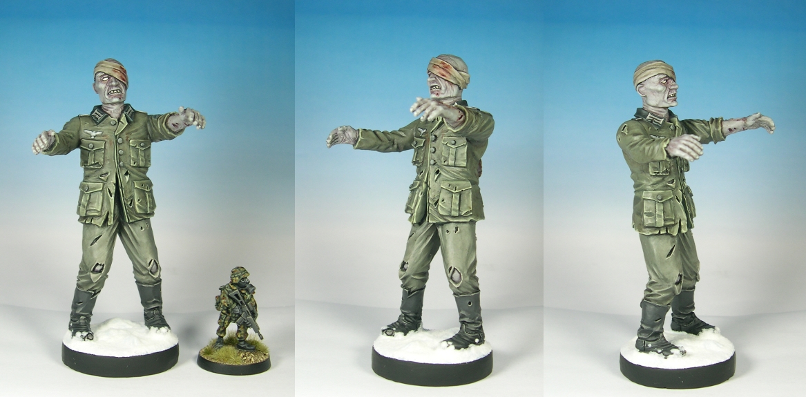 Figurine Métal Zombie Expérimental Westwind - Weird War 2 / WW2, Konflikt 47 | Occasion Sous-couchée