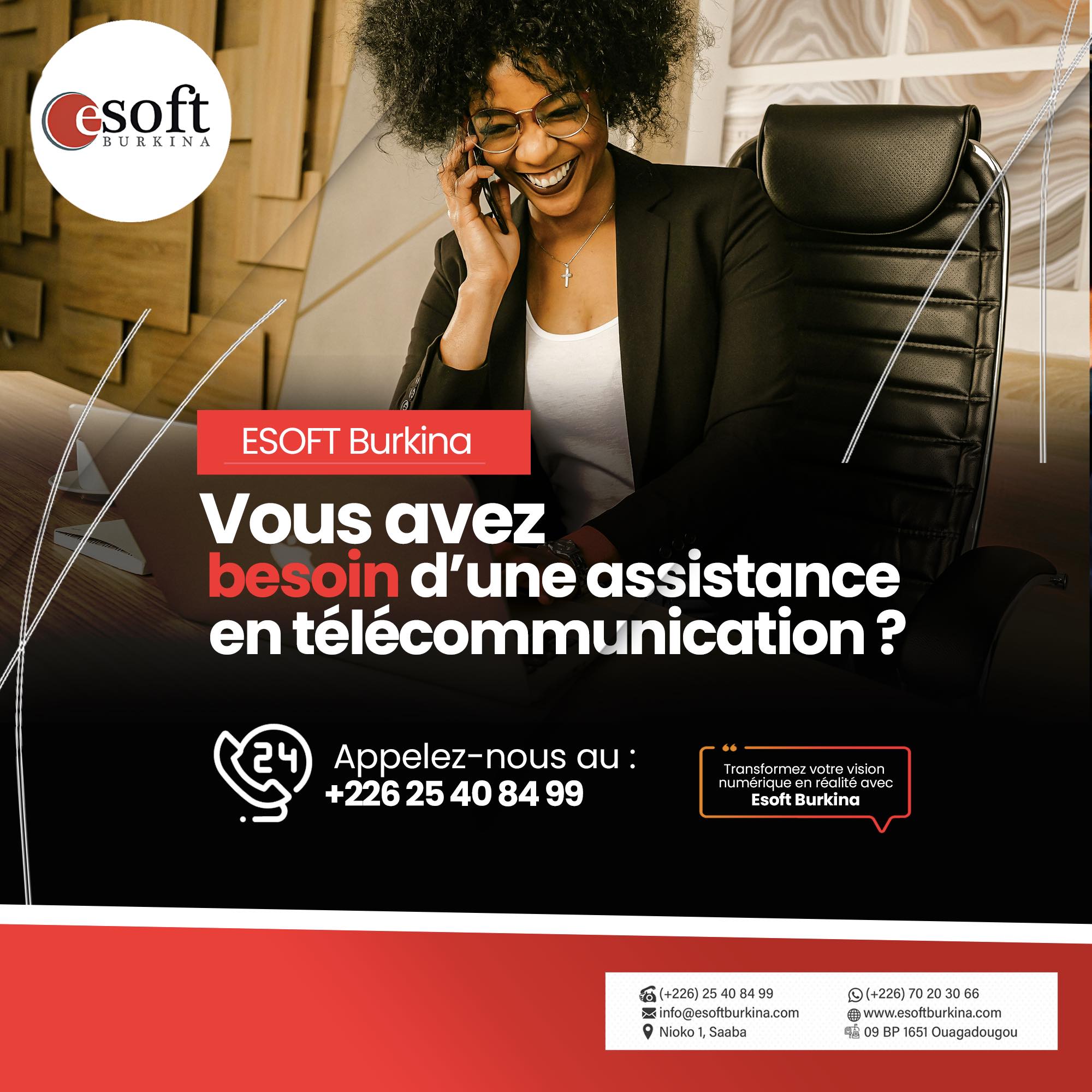 ESOFT - *Besoin d’assistance en télécommunications ?* 🎯 Esoft Burkina ...