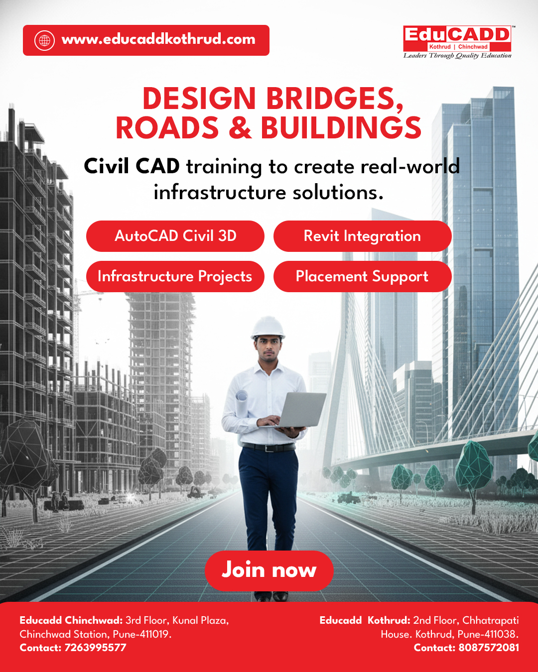 EduCadd - Build the structures that shape tomorrow. 🏗️ Roads, bridges ...