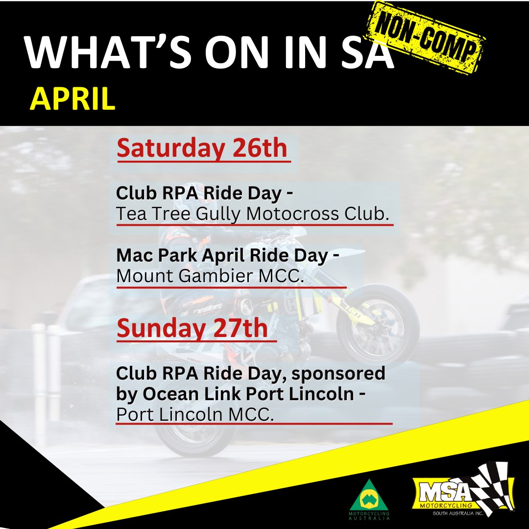 Motorcycling SA Inc | Adelaide SA