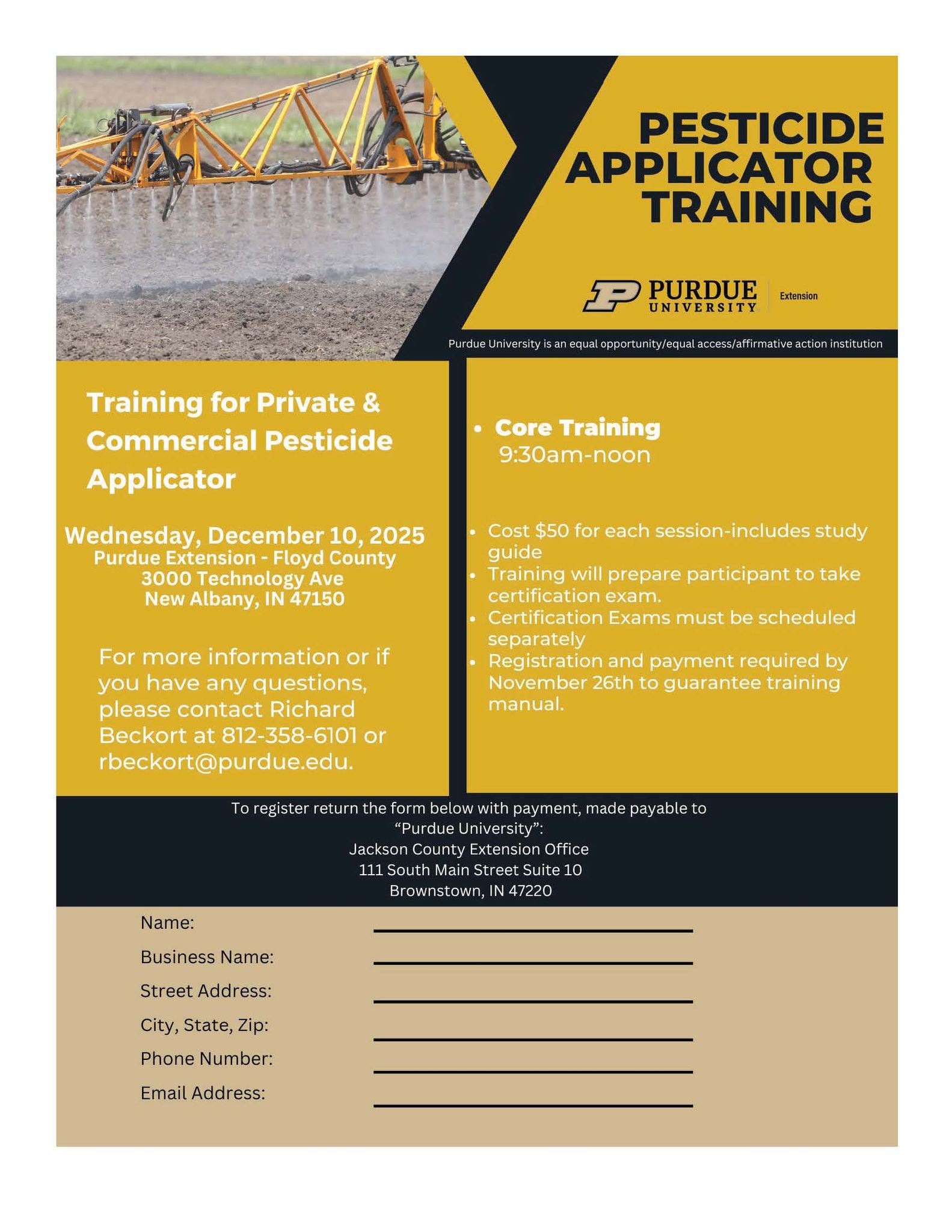 Purdue - 🌾 Need Pesticide Applicator Training? 🌾 Join Purdue Extension ...