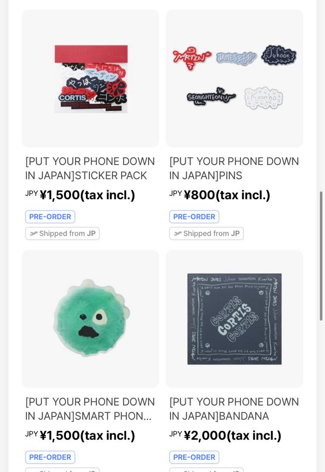 Sốp vẫn nhận merch japan nha (Trừ pola đã soldout)