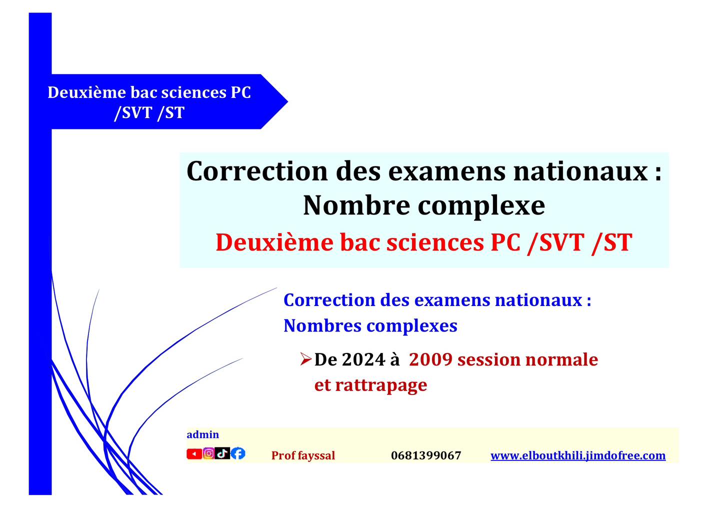 Prof fayssal - 📘 Correction des examens nationaux Nombres... | Facebook