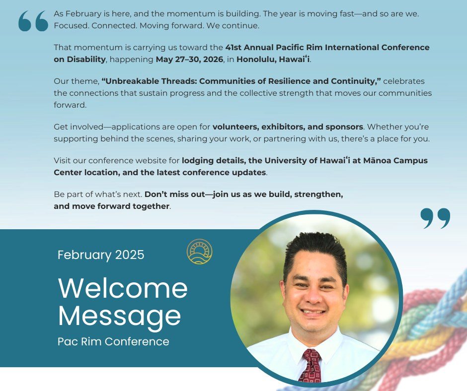 Februa... - Pacific Rim International Conference on Disability | Facebook