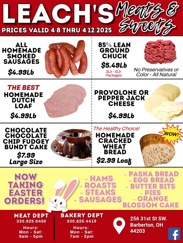 Leach's Meats & Sweets | Barberton OH