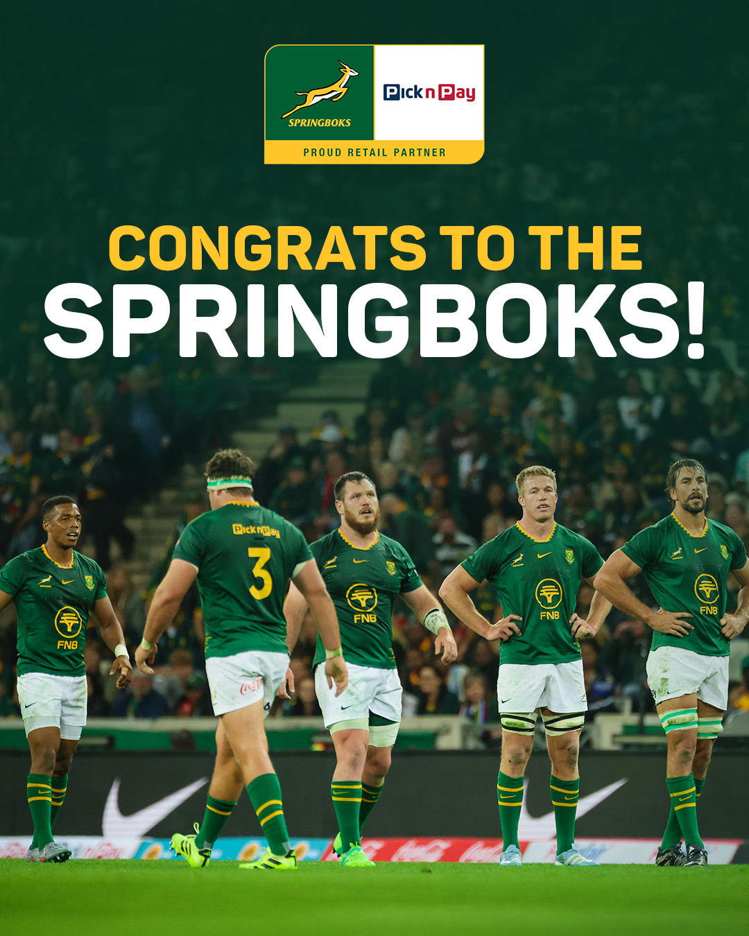 Congratulations to the team! We’re so... - Pick n Pay asap! | Facebook