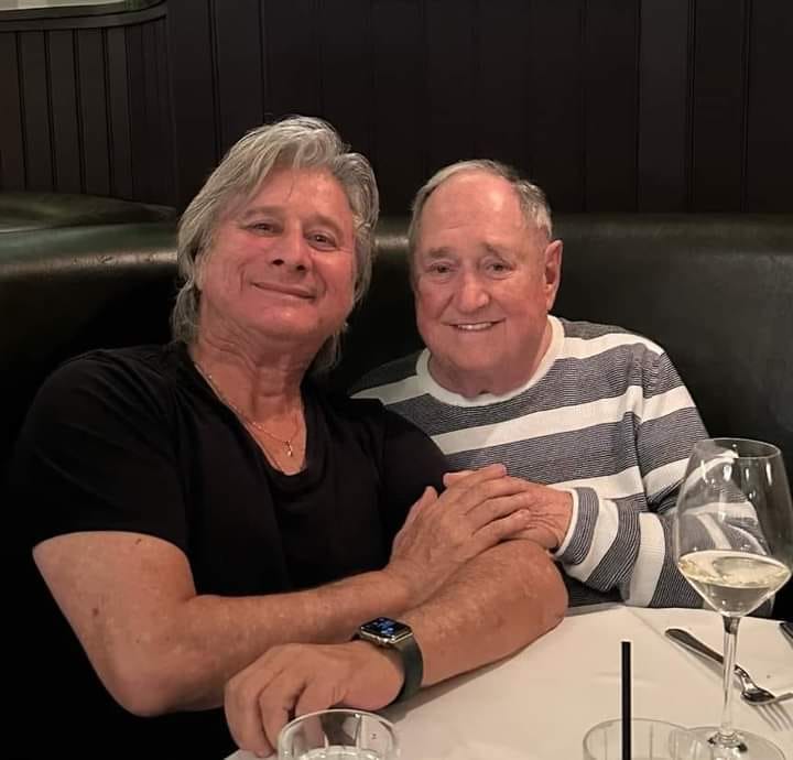 A recent pic of Journey's Steve Perry (age 75) with Neil Sedaka