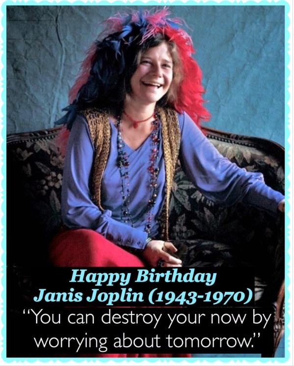 Space Rocks - HAPPY BIRTHDAY!!! JANIS JOPLIN Janis... | Facebook