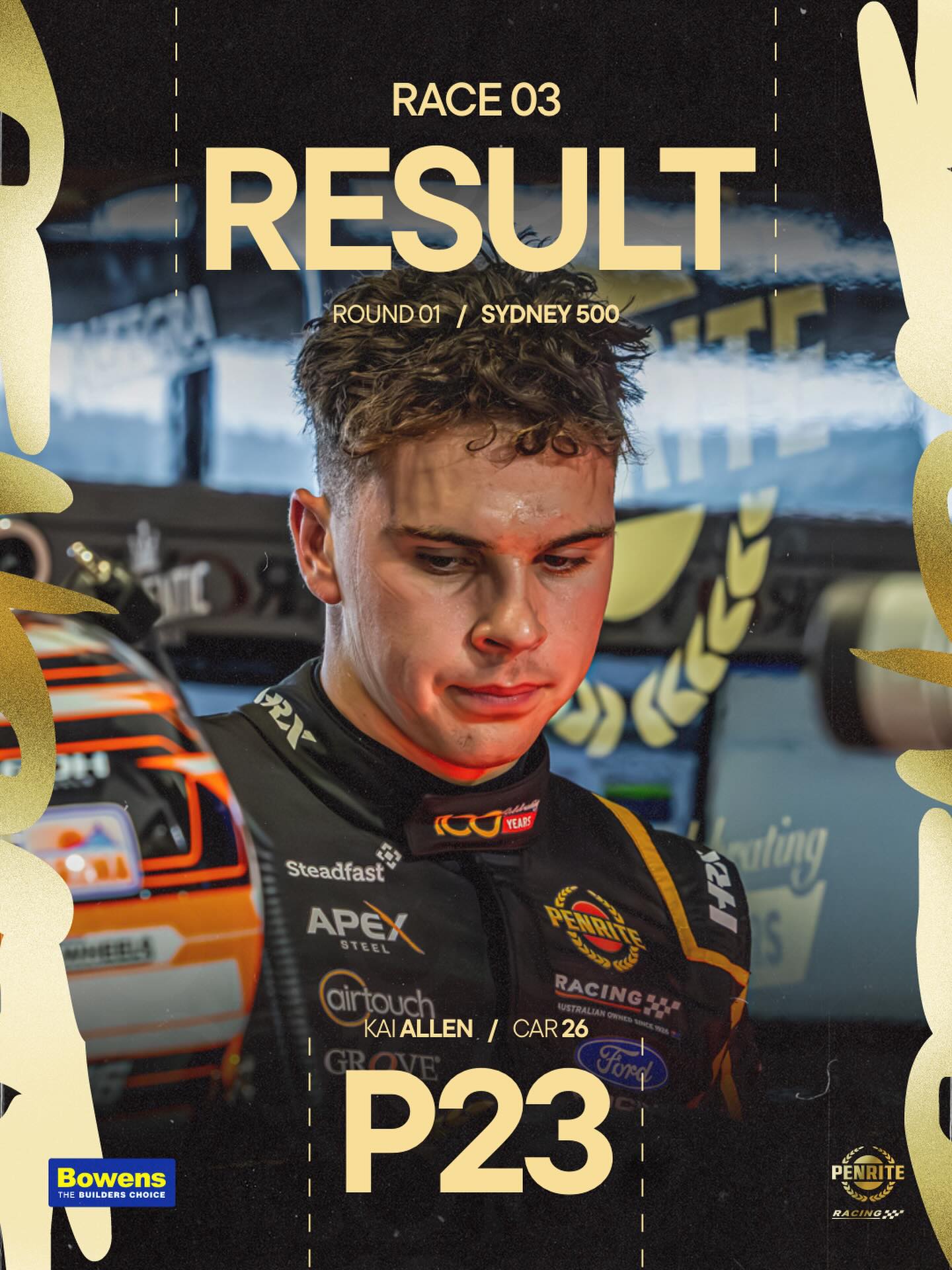 Penrite - A broken steering arm puts @kaiallen.26 to the back of the ...