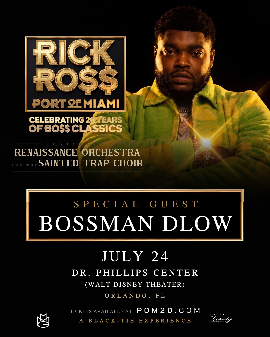 See hip-hop icon Rick Ross this Friday, July 24, in Walt Disney