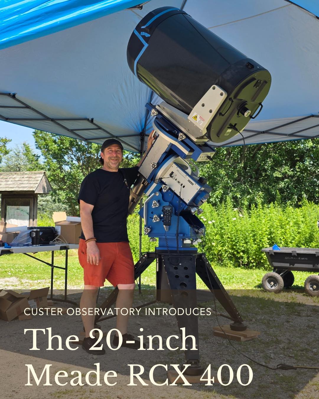 Custer Observatory introduces restored 20-inch Meade RCX 400 telescope