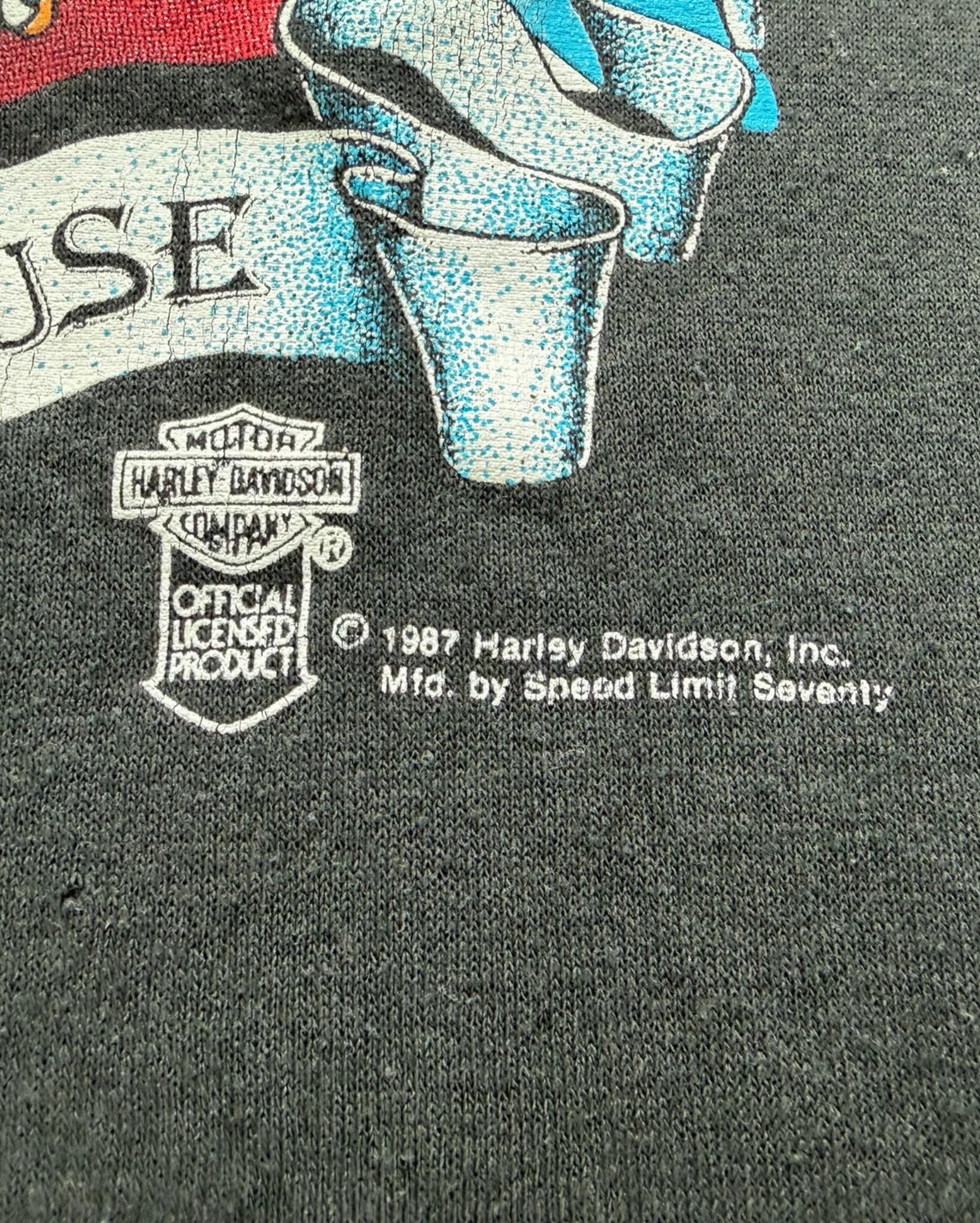 Vintage 1987 Harley Davidson T Shirt “Rebel With A Cause” Price 