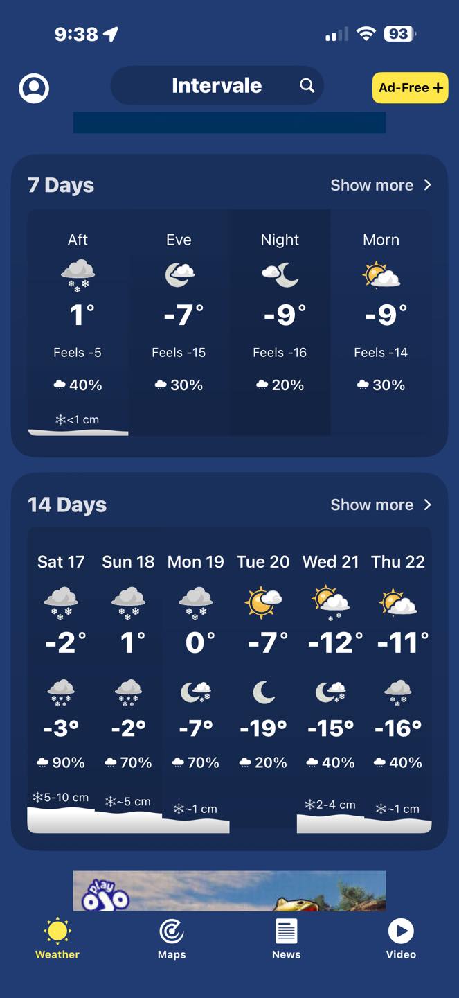 Weather In Intervale Nh