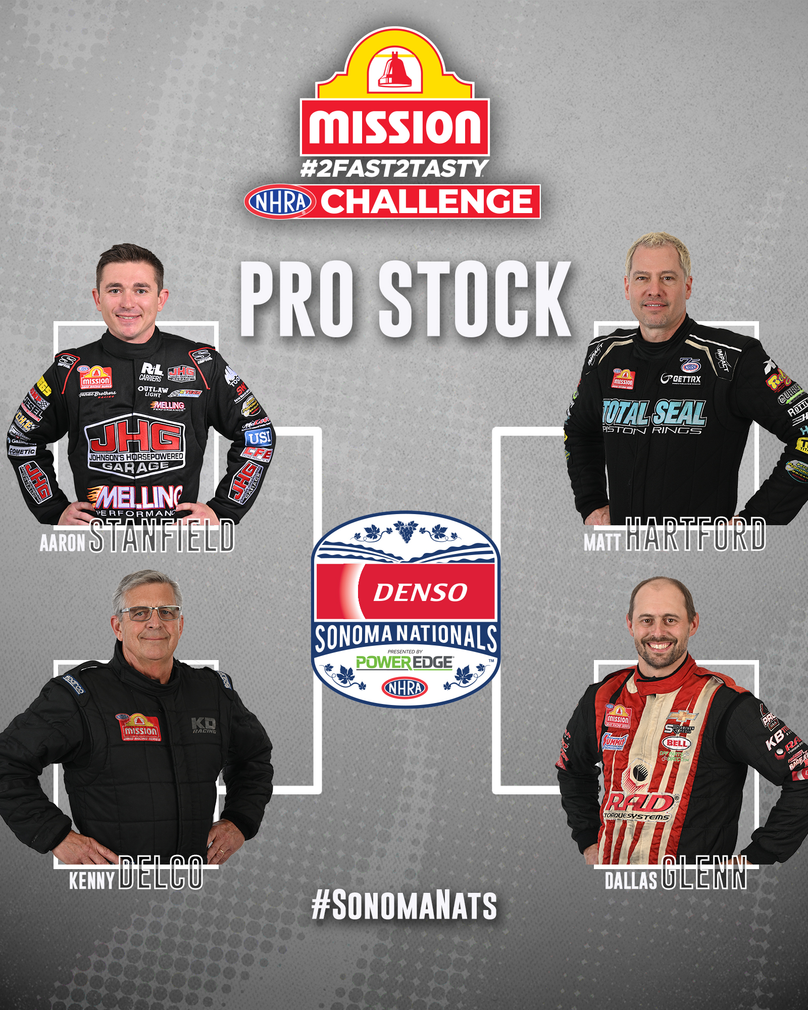 Here are your matchups for the Mission Foods #2Fast2Tasty