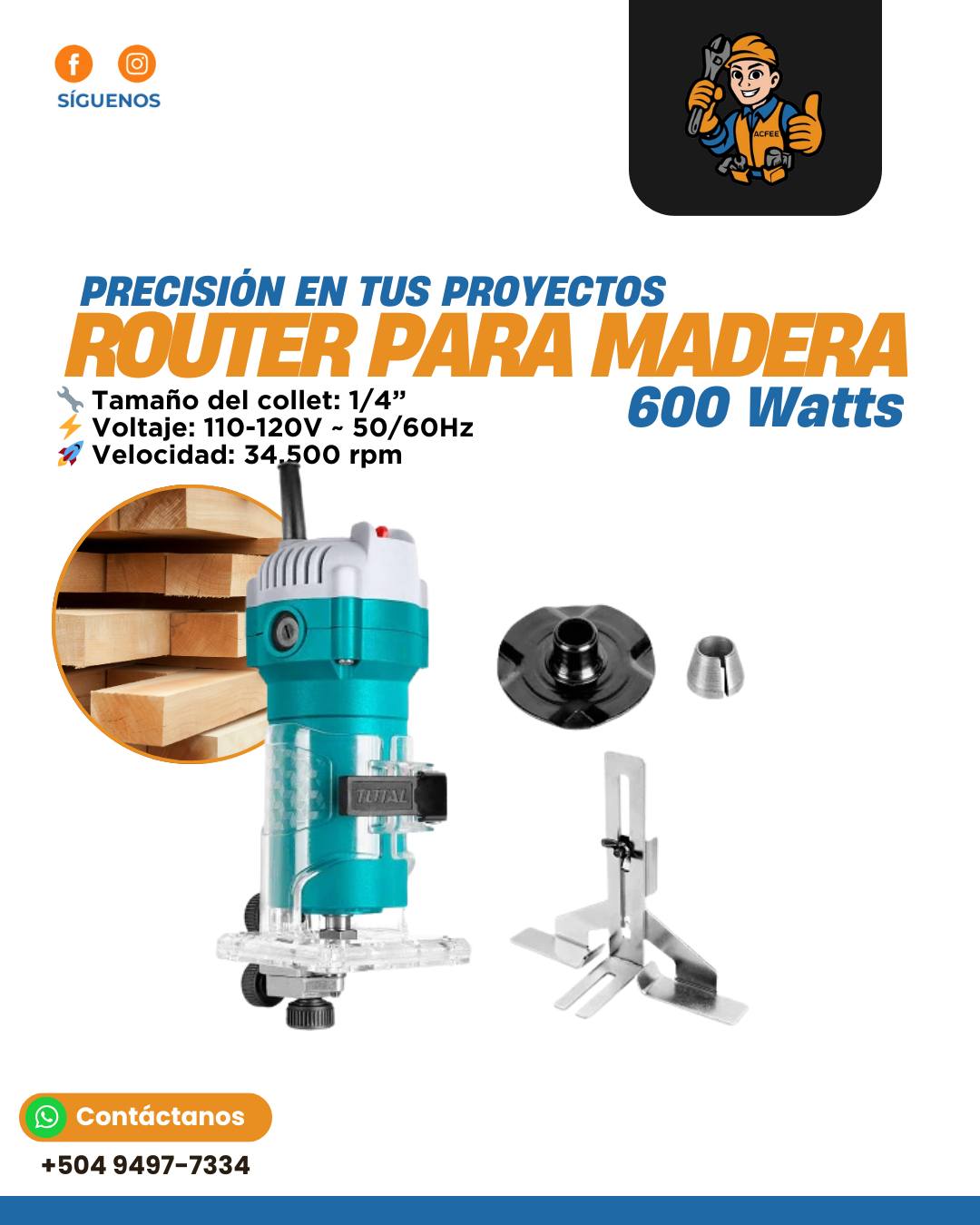 Agro-Comercial - 🛠️ ¡Precisión y potencia para cada corte! El Router ...
