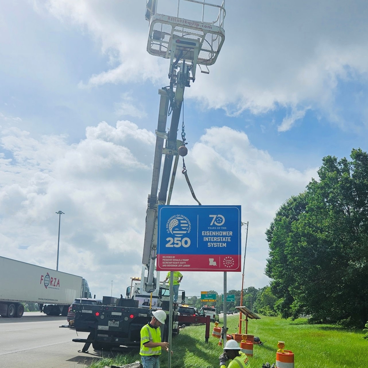 Louisiana - You may have noticed special highway signs popping up