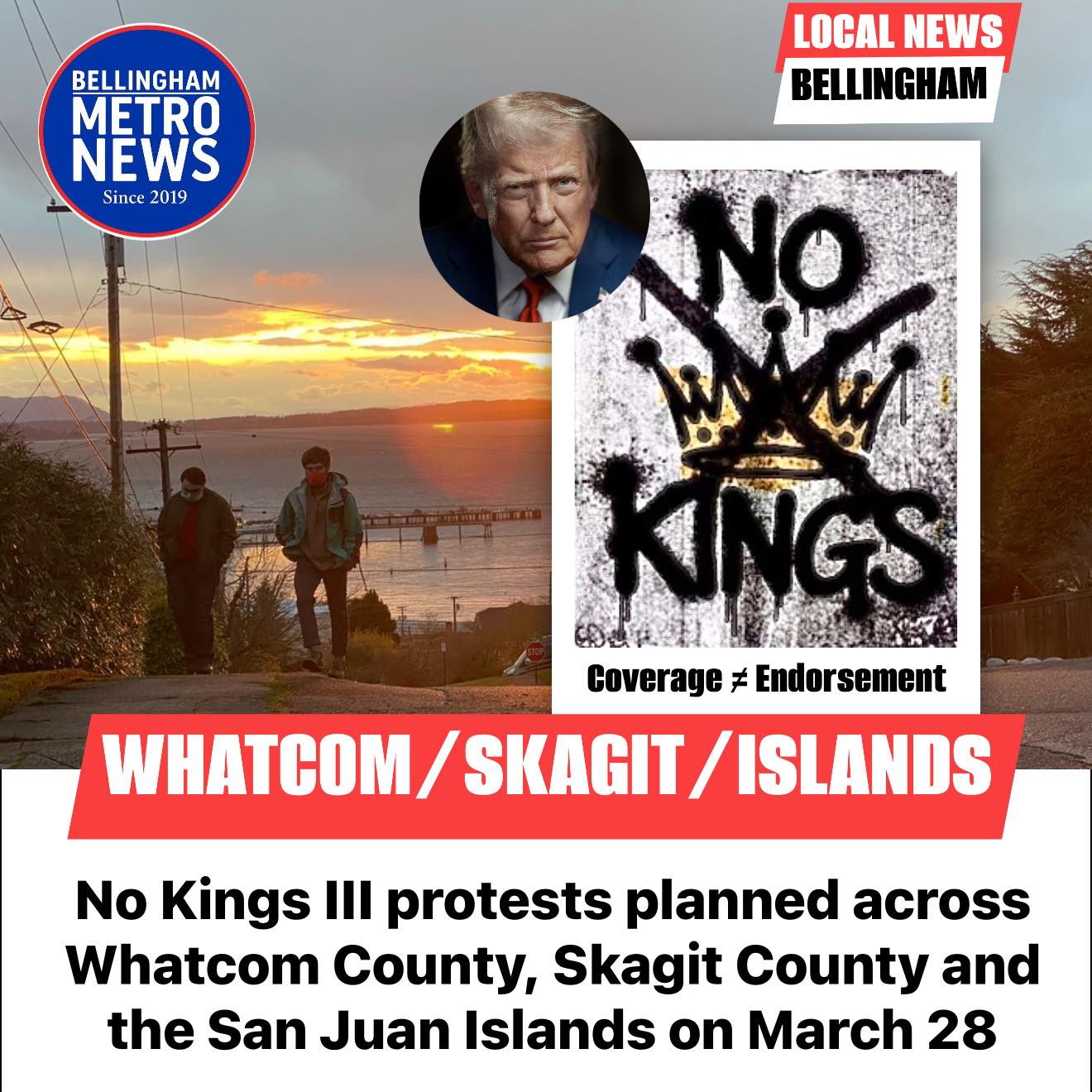 No Kings III protests planned... - Bellingham Metro News | Facebook