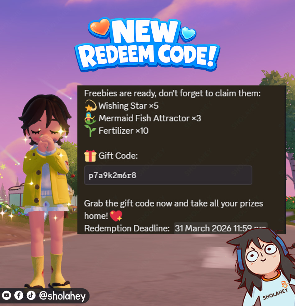 Shola Hey - New Heartopia Redeem Code Is Here #sholahey | Facebook