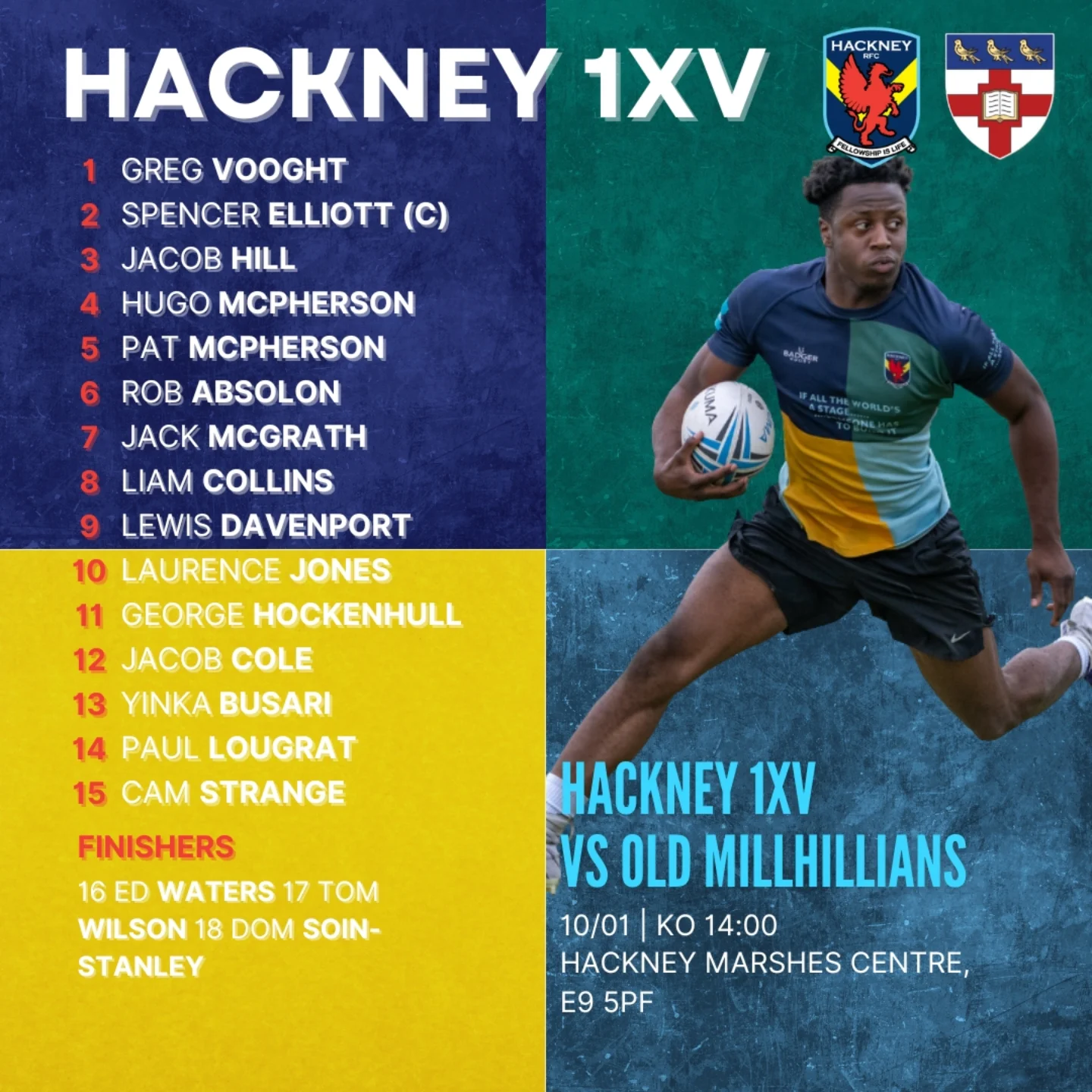 Hackney - A first outing of 2026 for the men of Hackney. The 1s face ...