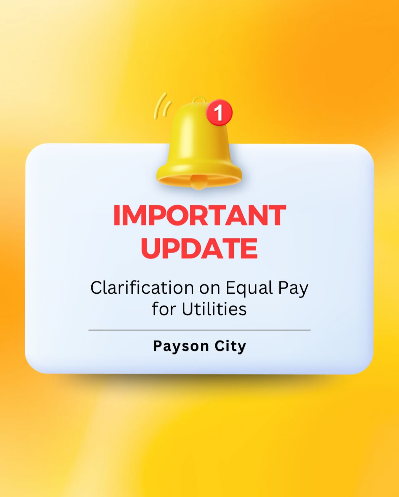 Payson, Utah - 📢 Payson City Update: Clarification on... | Facebook