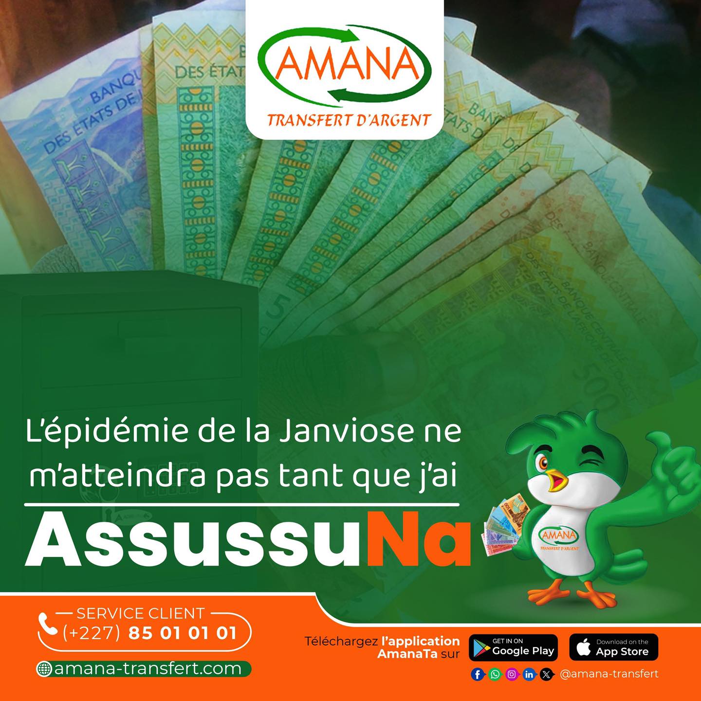 AMANA - Tant que j’ai #AssussuNa, mon mois de janvier est sécurisé 😎💚 ...