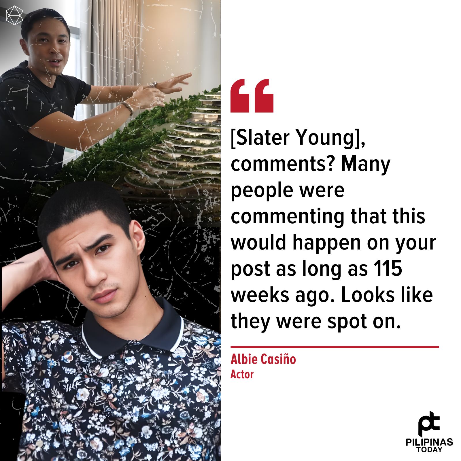 Pilipinas - Pinuna ng aktor na si Albie Casiño ang pananahimik ng civil ...