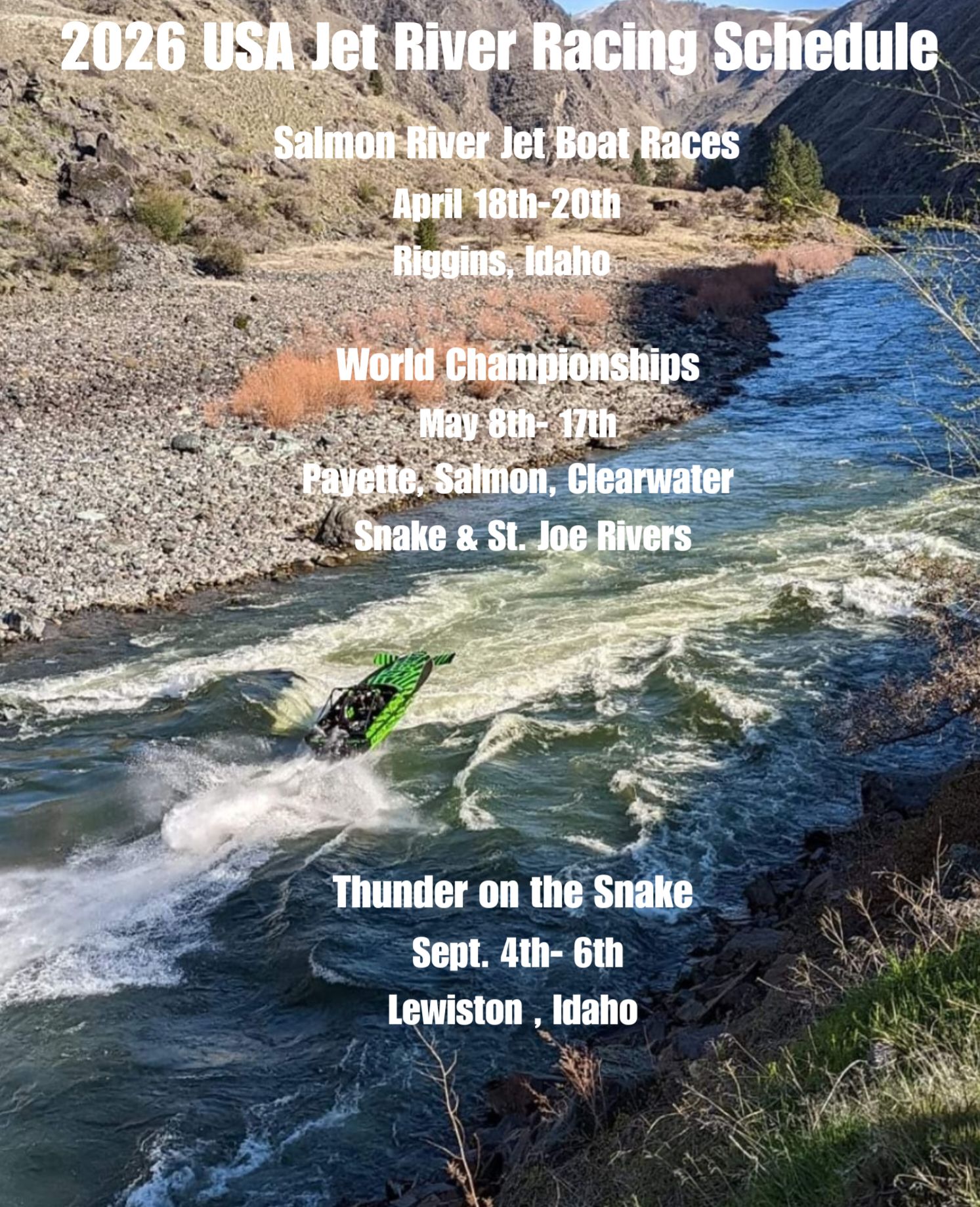 Amateur Radio Jet Boat Race Communications PAGE