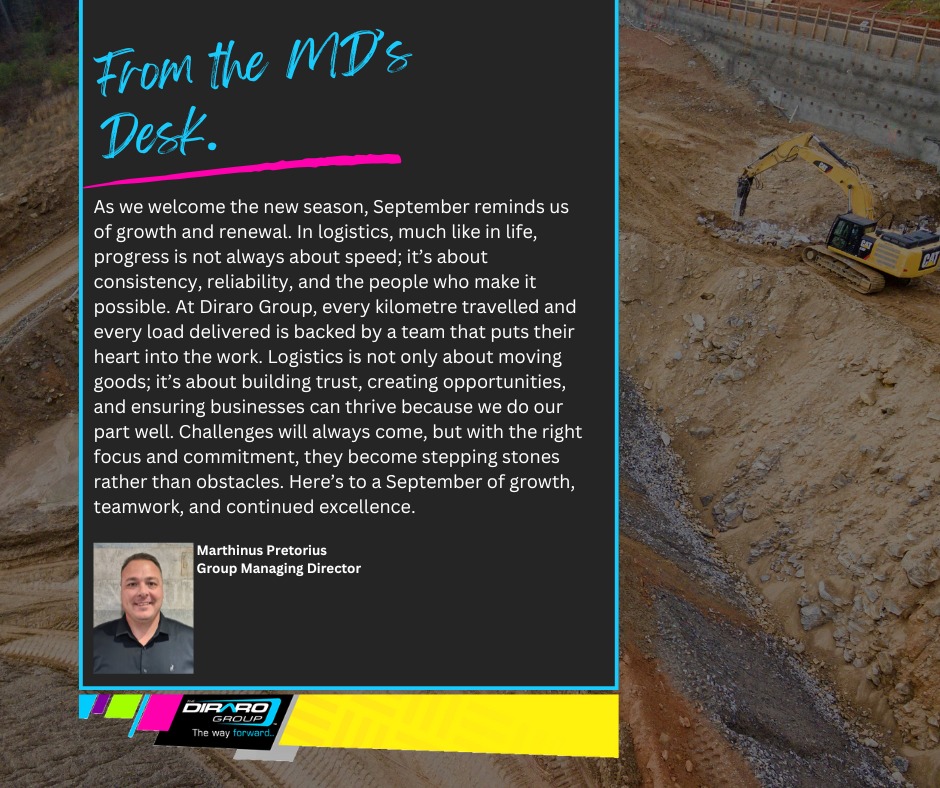 Diraro Group - From the MD’s Desk this September: Growth... | Facebook