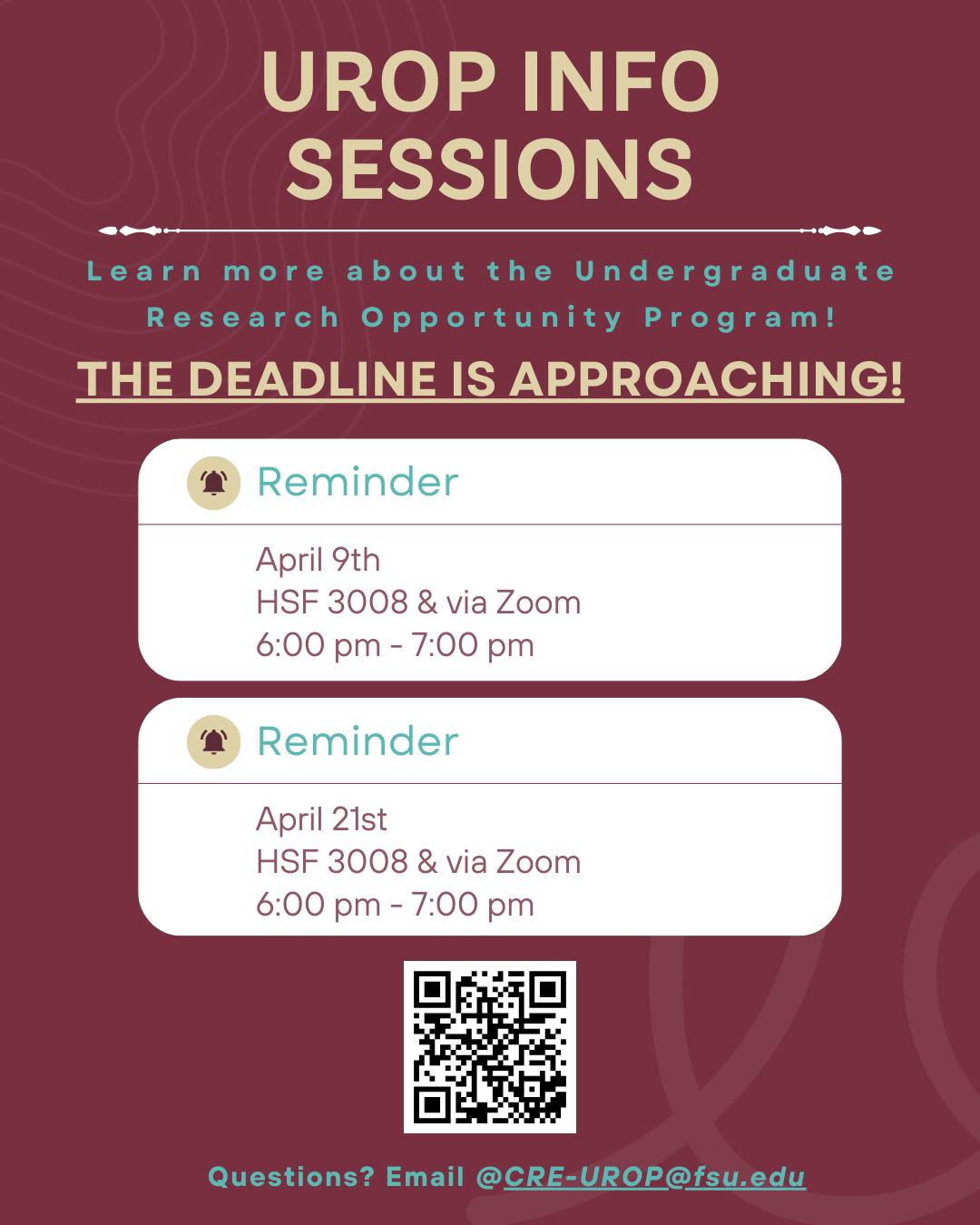 FSU - Applications for the Undergraduate Research Opportunity Program ...