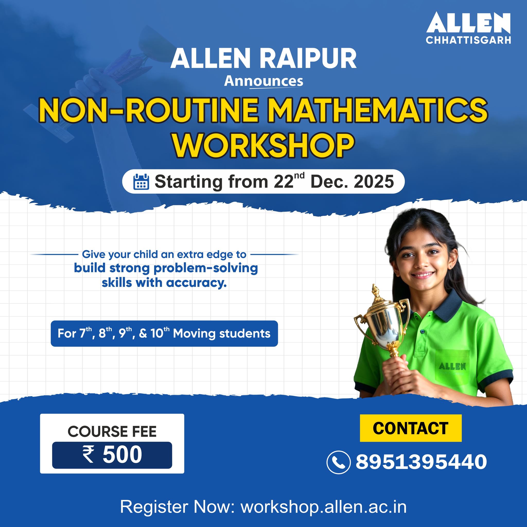 ALLEN - 📚 Attention Class 7th, 8th, 9th & 10th Moving Students for ...