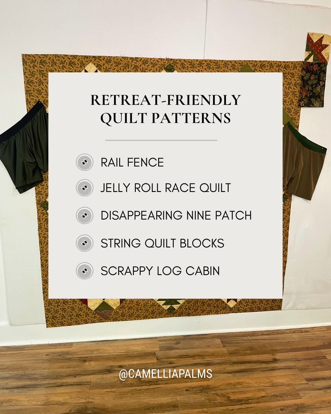 Camellia - Retreat-Friendly Quilt Patterns You're not sure what quilt ...